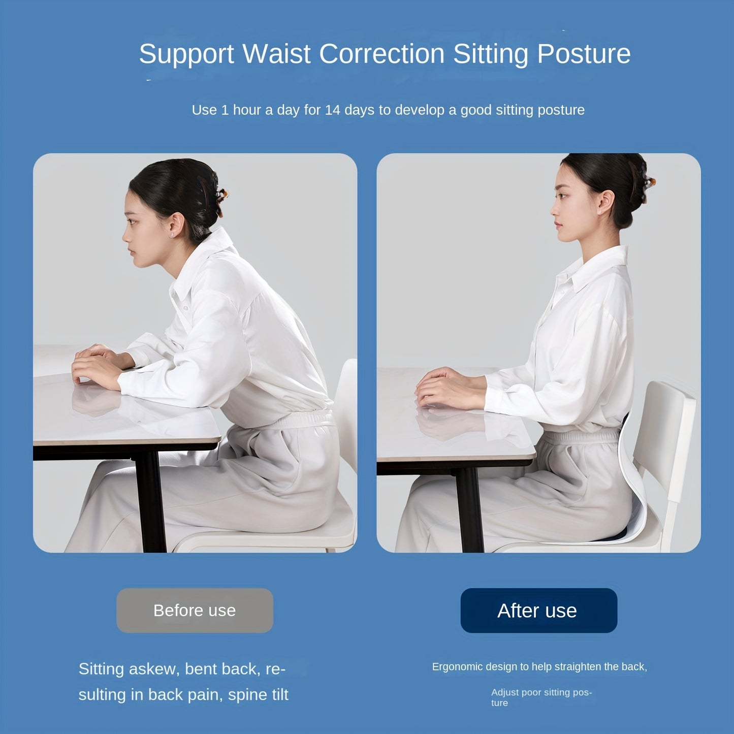 Chaise Ergonomique avec Soutien Lombaire – Bureau & Confort