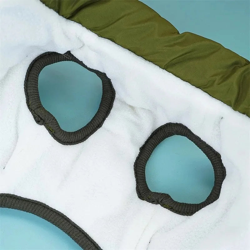 Doublure polaire douce à l'intérieur du manteau pour chien