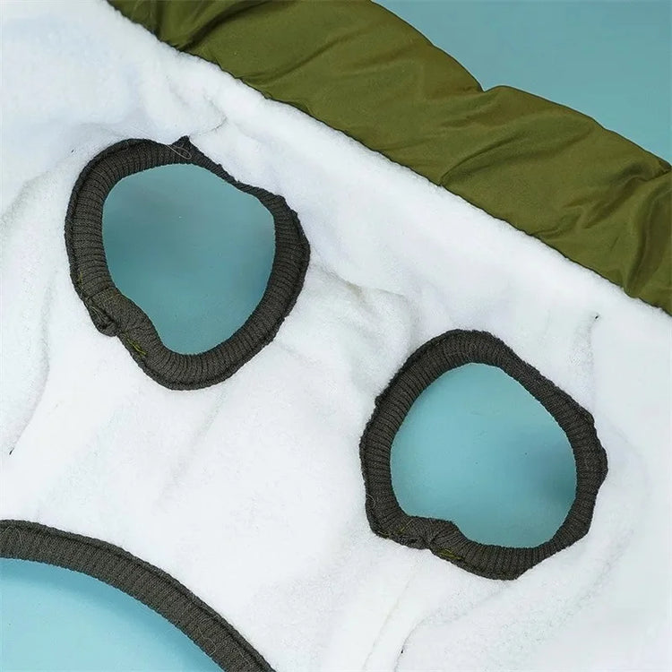 Doublure polaire douce à l'intérieur du manteau pour chien