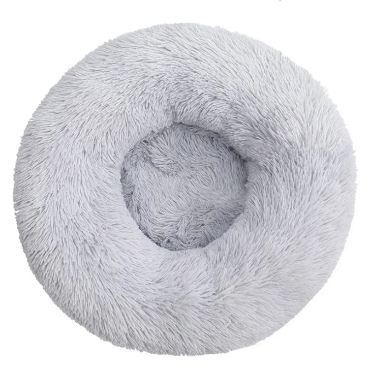 Lit rond moelleux pour chien et chat – Peluche douce et chaude, du 40 au 60 cm
