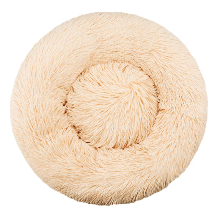 Lit rond moelleux pour chien et chat – Peluche douce et chaude, du 40 au 60 cm