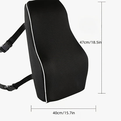 Coussin Lombaire Ergonomique – Soutien du Dos en Mousse Mémoire, Respirant et Amovible